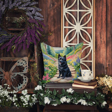 Load image into Gallery viewer, Schipperke Spring Path Throw Pillow