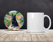 Load image into Gallery viewer, Schipperke Spring Path Large Sandstone Coasters Pack of 4