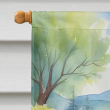 Load image into Gallery viewer, Schnauzer Spring Path House Flag