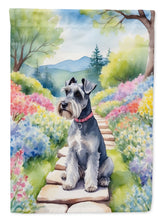Load image into Gallery viewer, Schnauzer Spring Path House Flag