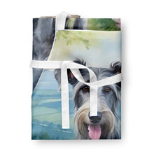 Load image into Gallery viewer, Scottish Deerhound Spring Path Apron – Artist-Designed Kitchen, BBQ &amp; Craft Apron