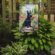 Load image into Gallery viewer, Scottish Terrier Spring Path Garden Flag  – Dog-Themed Floral Outdoor Decor