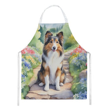 Load image into Gallery viewer, Sheltie Spring Path Apron – Artist-Designed Kitchen, BBQ &amp; Craft Apron