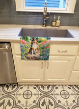 Load image into Gallery viewer, Sheltie Spring Path Kitchen Towel