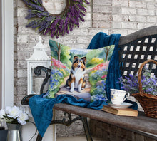 Load image into Gallery viewer, Sheltie Spring Path Throw Pillow