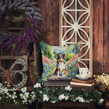 Load image into Gallery viewer, Sheltie Spring Path Throw Pillow
