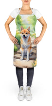 Load image into Gallery viewer, Shiba Inu Spring Path Apron – Artist-Designed Kitchen, BBQ &amp; Craft Apron