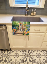 Load image into Gallery viewer, Shiba Inu Spring Path Kitchen Towel