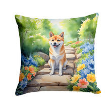 Load image into Gallery viewer, Shiba Inu Spring Path Throw Pillow