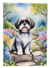 Load image into Gallery viewer, Shih Tzu Spring Path House Flag