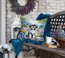 Load image into Gallery viewer, Shih Tzu Spring Path Throw Pillow