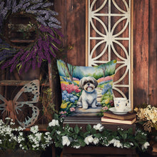 Load image into Gallery viewer, Shih Tzu Spring Path Throw Pillow