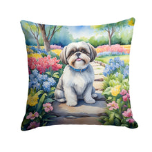 Load image into Gallery viewer, Shih Tzu Spring Path Throw Pillow