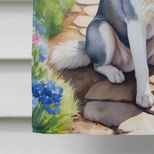 Load image into Gallery viewer, Siberian Husky Spring Path House Flag