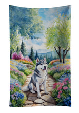 Load image into Gallery viewer, Siberian Husky Spring Path Kitchen Towel