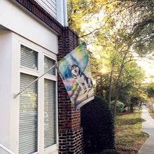 Load image into Gallery viewer, Siberian Husky Spring Path House Flag