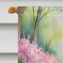 Load image into Gallery viewer, Silky Terrier Spring Path House Flag