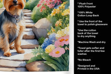 Load image into Gallery viewer, Silky Terrier Spring Path Kitchen Towel