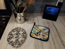 Load image into Gallery viewer, Silky Terrier Spring Path Pot Holders - Set of 2 Decorative Kitchen Helpers | Made in the USA