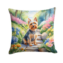 Load image into Gallery viewer, Silky Terrier Spring Path Throw Pillow