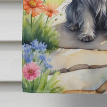 Load image into Gallery viewer, Skye Terrier Spring Path House Flag