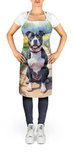 Load image into Gallery viewer, Staffordshire Bull Terrier Spring Path Apron – Artist-Designed Kitchen, BBQ &amp; Craft Apron