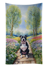 Load image into Gallery viewer, Staffordshire Bull Terrier Spring Path Kitchen Towel