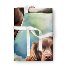 Load image into Gallery viewer, Sussex Spaniel Spring Path Apron – Artist-Designed Kitchen, BBQ &amp; Craft Apron