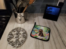 Load image into Gallery viewer, Sussex Spaniel Spring Path Pot Holders - Set of 2 Decorative Kitchen Helpers | Made in the USA