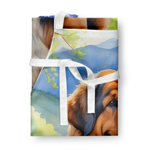 Load image into Gallery viewer, Tibetan Mastiff Spring Path Apron – Artist-Designed Kitchen, BBQ &amp; Craft Apron