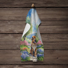 Load image into Gallery viewer, Tibetan Mastiff Spring Path Kitchen Towel