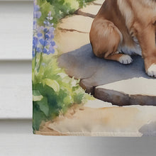 Load image into Gallery viewer, Tibetan Spaniel Spring Path House Flag