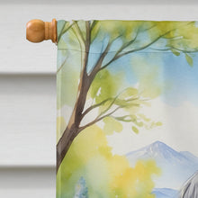 Load image into Gallery viewer, Tibetan Terrier Spring Path House Flag