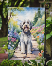 Load image into Gallery viewer, Tibetan Terrier Spring Path Garden Flag  – Dog-Themed Floral Outdoor Decor