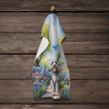 Load image into Gallery viewer, Tibetan Terrier Spring Path Kitchen Towel