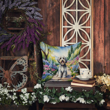 Load image into Gallery viewer, Tibetan Terrier Spring Path Throw Pillow