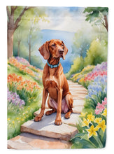 Load image into Gallery viewer, Vizsla Spring Path House Flag