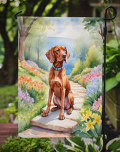 Load image into Gallery viewer, Vizsla Spring Path Garden Flag  – Dog-Themed Floral Outdoor Decor