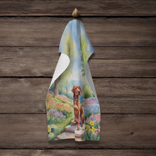 Load image into Gallery viewer, Vizsla Spring Path Kitchen Towel