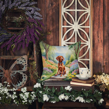 Load image into Gallery viewer, Vizsla Spring Path Throw Pillow