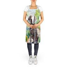 Load image into Gallery viewer, Weimaraner Spring Path Apron – Artist-Designed Kitchen, BBQ &amp; Craft Apron
