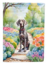Load image into Gallery viewer, Weimaraner Spring Path House Flag
