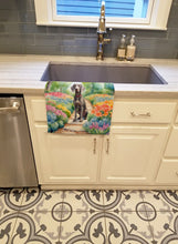Load image into Gallery viewer, Weimaraner Spring Path Kitchen Towel