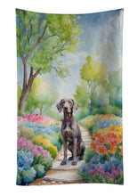 Load image into Gallery viewer, Weimaraner Spring Path Kitchen Towel