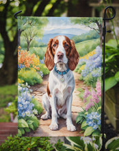 Load image into Gallery viewer, Welsh Springer Spaniel Spring Path Garden Flag  – Dog-Themed Floral Outdoor Decor