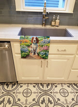 Load image into Gallery viewer, Welsh Springer Spaniel Spring Path Kitchen Towel