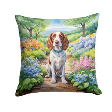 Load image into Gallery viewer, Welsh Springer Spaniel Spring Path Throw Pillow