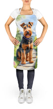 Load image into Gallery viewer, Welsh Terrier Spring Path Apron – Artist-Designed Kitchen, BBQ &amp; Craft Apron