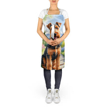 Load image into Gallery viewer, Welsh Terrier Spring Path Apron – Artist-Designed Kitchen, BBQ &amp; Craft Apron