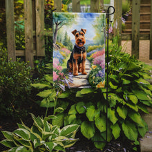 Load image into Gallery viewer, Welsh Terrier Spring Path Garden Flag  – Dog-Themed Floral Outdoor Decor
